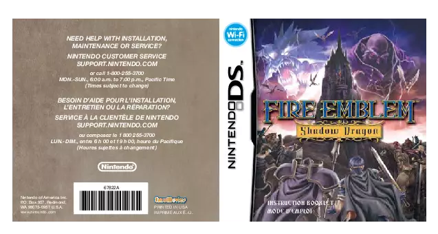 manual for Fire Emblem - Shadow Dragon